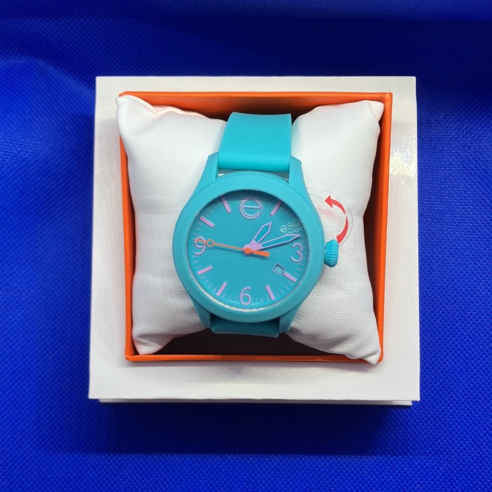 ESQ Movado ONE   teal unisex watch
